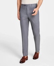$98 Michael Kors Men's Grey Classic Fit Performance Dress Pants 38 x 30 zau1926