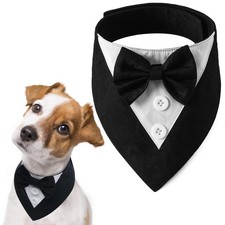 Dog Tuxedo for Medium Dogs,Dog Formal Suit Dogs Attire Pet Bow Tie Puppy Part...