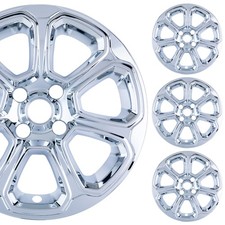 Pacrim 16 Chrome Wheel Skins For Ford Ecosport Se 2018-2022 Abs Set Of 4
