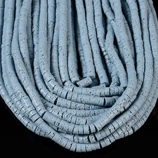 Light Blue Lava Gemstone Rondelle Heshi Slice 4X2MM 6X3MM Loose Beads (D645)