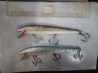  2 Rebel S1301 Silver  +blue 5 1/2” Vintage Fishing Lure With Boxs — photo 1