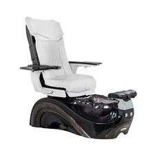 PERLA DX Shiatsulogic Pedicure Chair Black Tub w/Discharge Pump, WHT
