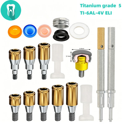 HIOSSEN ET Locator Overdenture Abutment Male Cap fit Osstem MINI/Regular Lot