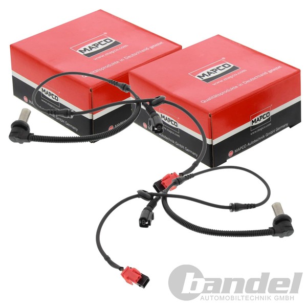 2X Mapco ABS-SENSOR Raddrehzahl Vorne Passend FüR Audi A4 Skoda Superb VW Passat-image