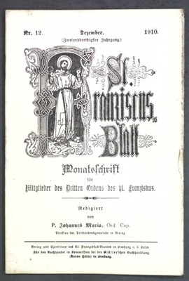 Das deutsche Kirchenlied und die Tertiaren; in: Nr. 12/1910 St. Ambrosius Blatt,
