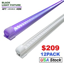 Halloween Club DJ Stage UV Led Black Light Bar 4FT 40W , T8 Linkable Fixtures