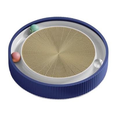 Katzenkratzer Indoor Katzen 45 Cmx45 Cmx7 cm Wellpapier mit Trackballs
