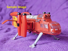 ⭐ NEW! KONAMI Thunderbirds HELIJET Vehicle Figure LENGTH 3" 8cm / 🚚 UK