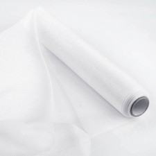 White CHIFFON FABRIC 12" x 10 yards Bolt Crafts Sewing Put-up Wedding Party SALE
