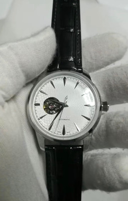 Custom Built Open Heart Watch   NH35 Automatic   White Dial 40mm Steel