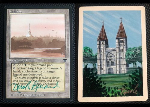 MTG Legends KARAKAS Artist Proof Tabernacle of Pendral Vale art on back! WOW