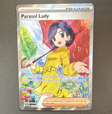 Pokémon TCG Parasol Lady 238/182 Ultra Rare Full Art Holo SV04 Paradox Rift EN on eBay