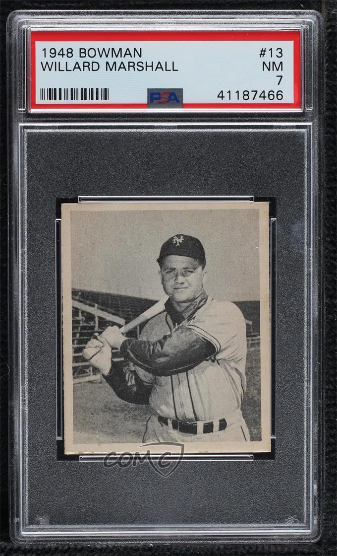 1948 Bowman Willard Marshall #13 PSA 7 Rookie RC 0q4x