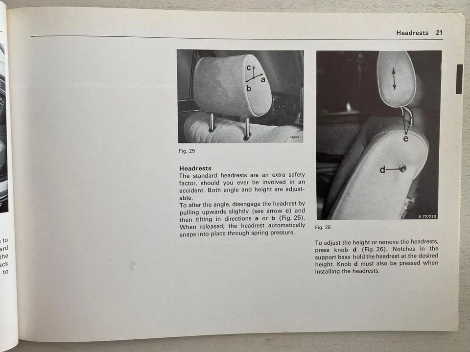 Audi 100 Coupé S Car Owners Manual Handbook November 1972 #0815 969 01 01 110 - Image 4 of 4