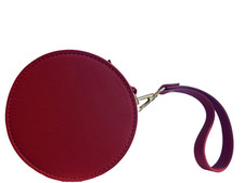 Bobbi Brown Red Makeup Bag Cosmetic Case Wristlet Purse Travel NEW