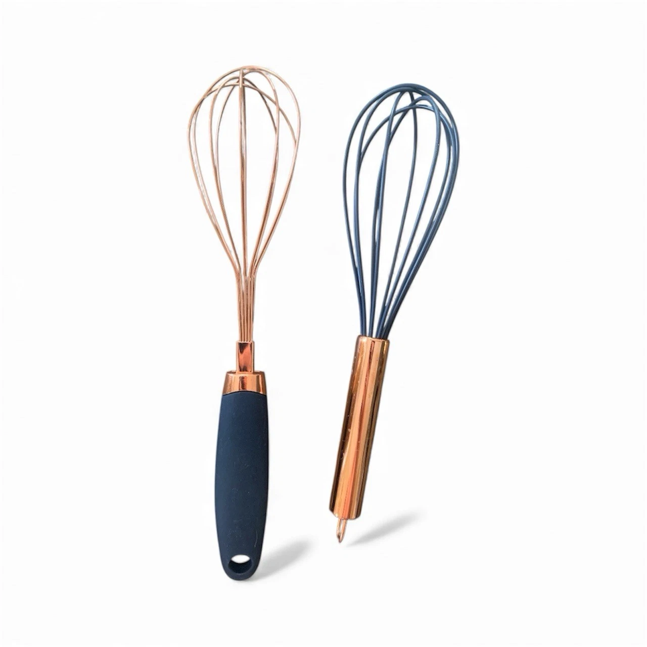 2 Copper Whisks Bakeware