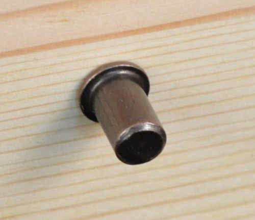 Paquete de 48 clavijas de soporte de cocina de acero bronce florentino de 5 mm - Imagen 2 de 2