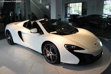 Cars 12c 2014 650s spider mclaren Desk Mat Stitched