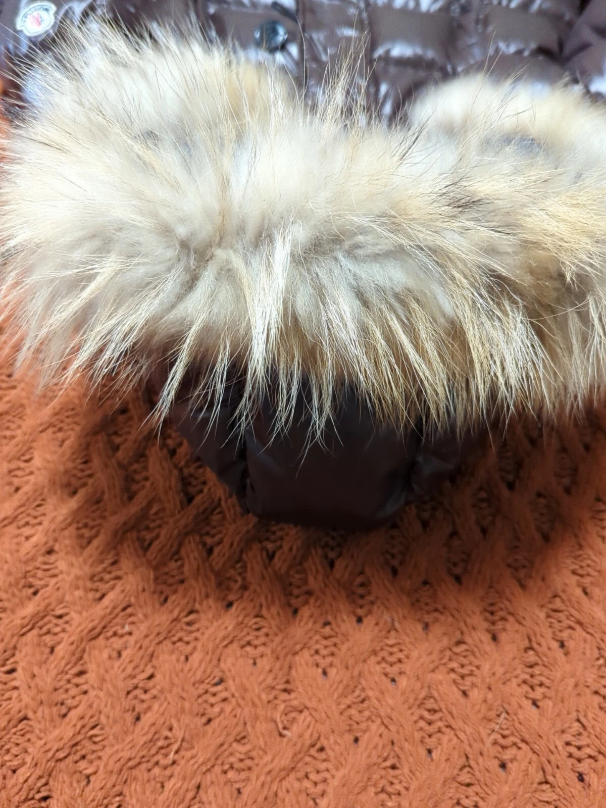 Cappotto in pelliccia Moncler LUCIE marrone donna taglia 1