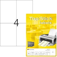Universal Etiketten Topstick 8717 100 Blatt A4 105X148Mm 400 Etiketten