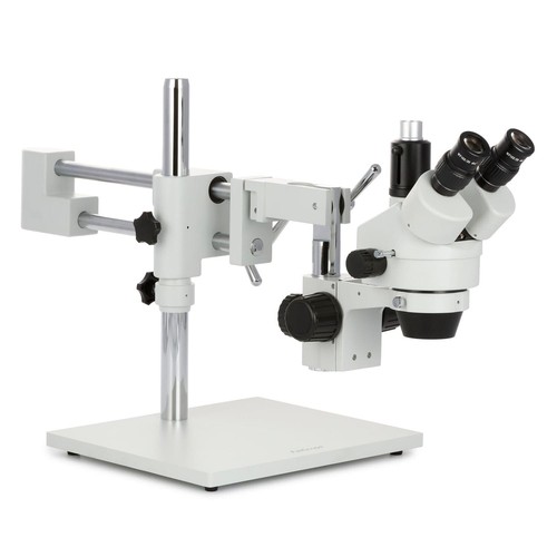 3.5X-45X Zoom Stereo Trinocular Boom Microscope with Dual LED Light+1.3MP Camera - Picture 9 of 16