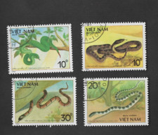 Vietnam 1989 lote de Mi: 2029-2034 reptiles, serpientes estampadas pieza de juego