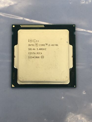 Intel Core i5-4670K 3.40GHz 6 MB 5 GT/s LGA1150 Quad Core CPU Processor SR14A - Picture 1 of 6