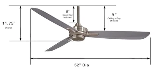 Minka-Aire F727-BN/MM, Rudolph 52" Ceiling Fan,  Assorted Sizes , Colors  - Picture 36 of 57