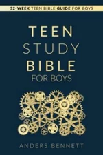 Teen Study Bible for Boys: 52-Week Teen Bible Guide for Boys - VERY GOOD