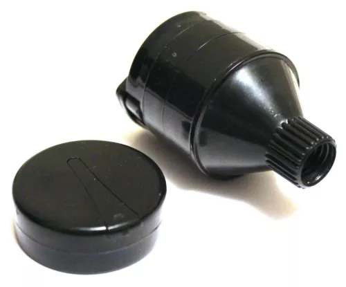 Plastic Spice Funnel Crank Grinder Hand Mill Dia 1.6 inch Portable w/ Glass Vial - Bild 3 von 7