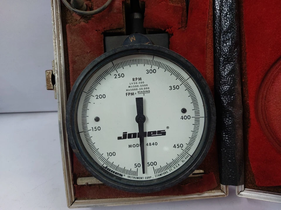 Jones 4840 Portable Tachometer 50-50,000 RPM - Image 2 of 4