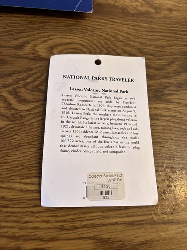 Lassen Volcanic National Park Vintage Patch 3" - Picture 2 of 2