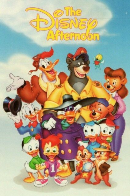 Darkwing Duck Tales Talespin Disney Afternoon TV Show Vtg Advertising Postcard Darkwing Duck Tales Talespin Disney Afternoon TV Show Vtg Advertising Postcard