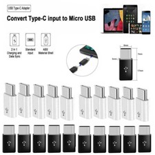 Lot Micro USB to USB 3.1 Type C Cable Adapter Converter OTG for Samsung Macbook