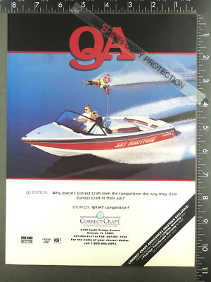 1991 ADVERTISEMENT for Correct Craft Ski Nautique sport boat