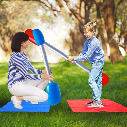 Inflatable Gladiator Jousting Yard Game Sports Challenge Outdoor Set - Picture 7 of 8