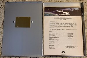 RARE Star Trek The Next Generation (TNG) Television Show Press Kit Photo 1992