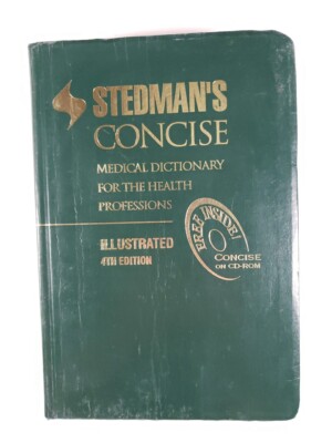 Stedman's Concise Medical Dictionary for the Health Professions 4th Ed Book CD