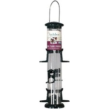 Woodlink Inch NATUBE12 Audubon Plastic 6 Port Seed Tube Feeder, Green, 15-I,