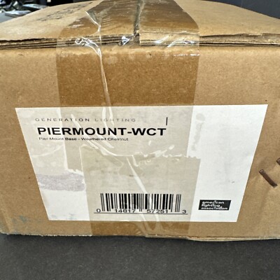 Generation Lighting Piermount -WCT Pier Mount Base In Weathered Chestnut 