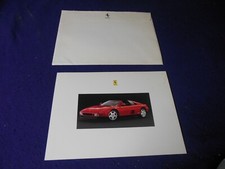 NOS 1990 Ferrari 348TB 348TS Testarossa Mondial T Cabriolet Brochure + Envelope