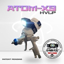 Atom X9 Mini Hvlp Spray Gun Auto Primer Paint Tool Free Gunbudd Light
