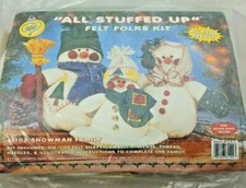 All Stuffed Up Felt Folks Kit Snowman Family Christmas Craft Kit