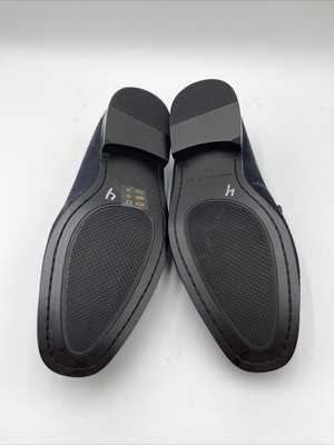 LIKE NEW Saks Fifth Avenue DOMINIC 2 Navy Perforated Suede Loafers 10.5 Saks Fifth Avenue Dominic-2 Perforated Suede Loafers Navy  main image 4