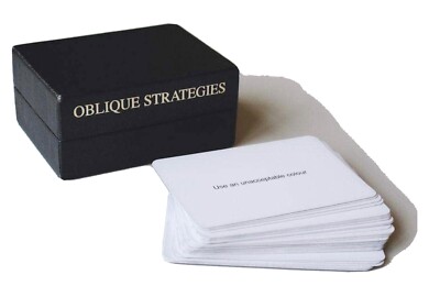 Brian Eno - Oblique Strategies Cards 5th Edition 2001 New | eBay