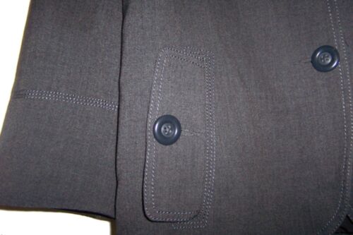 Larry Levine Gray Jacket Top Long Sleeve Stretch Jacket Top Sz Medium - Picture 3 of 4