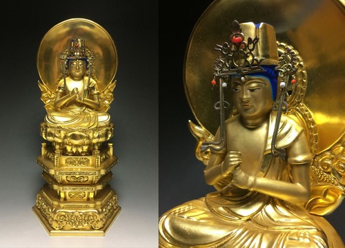 Japanese Japan Buddhism Buddha Statue Shingon Shu Dainichi Nyorai 28cm japanese-japan-buddhism-buddha-statue-shingon-shu-dainichi-nyorai-28cm