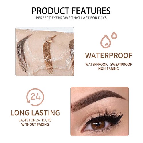 ✿ Semi-permanent Waterproof Peel-off Eye Brow Tattoo Tint Dye Gel Eyebrow Crea 。 - Picture 7 of 20