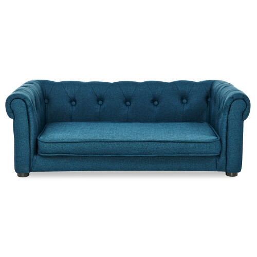 Blue Elegant Rectangle Pet Bed For Medium And Large Dogs Sofa Bed, Dog Couch - Picture 2 of 8