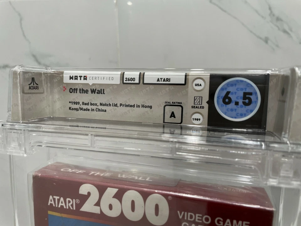 Unopened Off The Wall Atari 2600 Sealed Video Game! Wata Graded 6.0 Seal A 1989 - Image 3 of 4